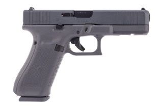 Full grey Glock 17 Gen 5 9mm pistol.